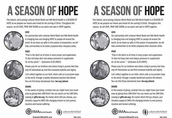 Season of Hope Advent Bulletin Insert