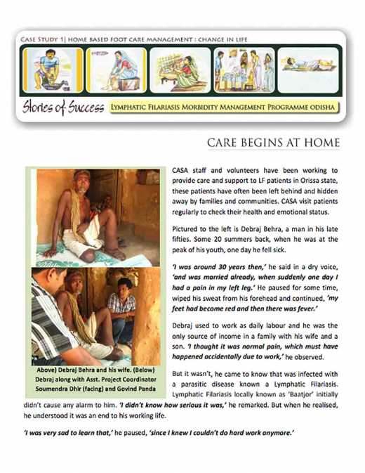 Case Study 1: Home-Based Foot Care Management: Change in Life