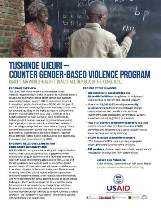 Tushinde Ujeuri – Counter Gender-Based Violence Program