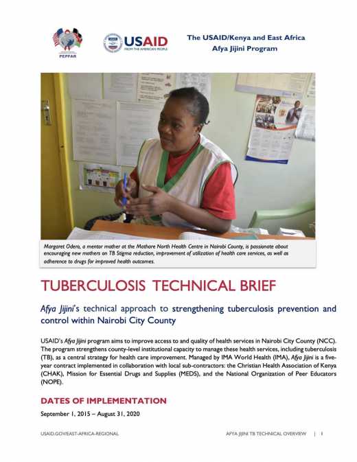 Afya Jijini Tuberculosis Technical Brief