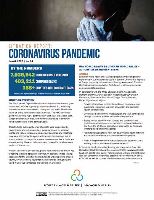 Situation Report: Coronavirus Epidemic No. 14