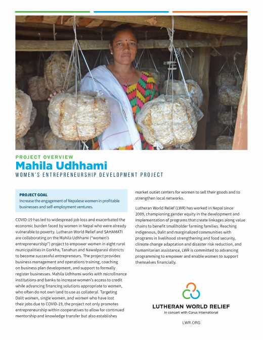 Mahila Udhhami Project Overview