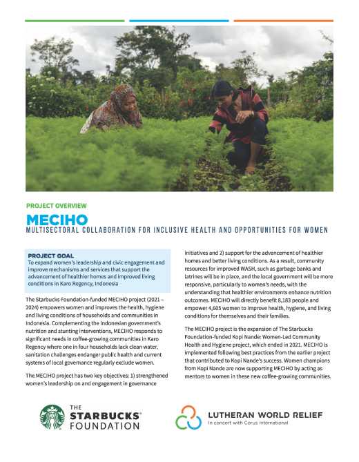 MECIHO: Multisectoral Collaboration for Inclusive Health and Opportunities for Women