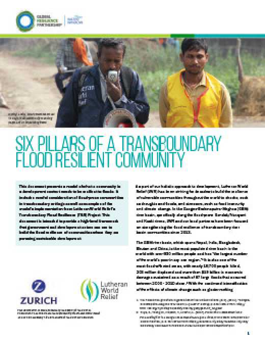 Six Pillars of a Transboundary Flood Resilient Community